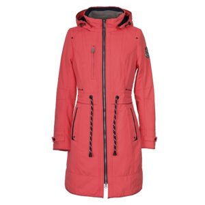 Жіноча куртка Snowimage Ssc-s513 з капюшоном комір стійка кораловий