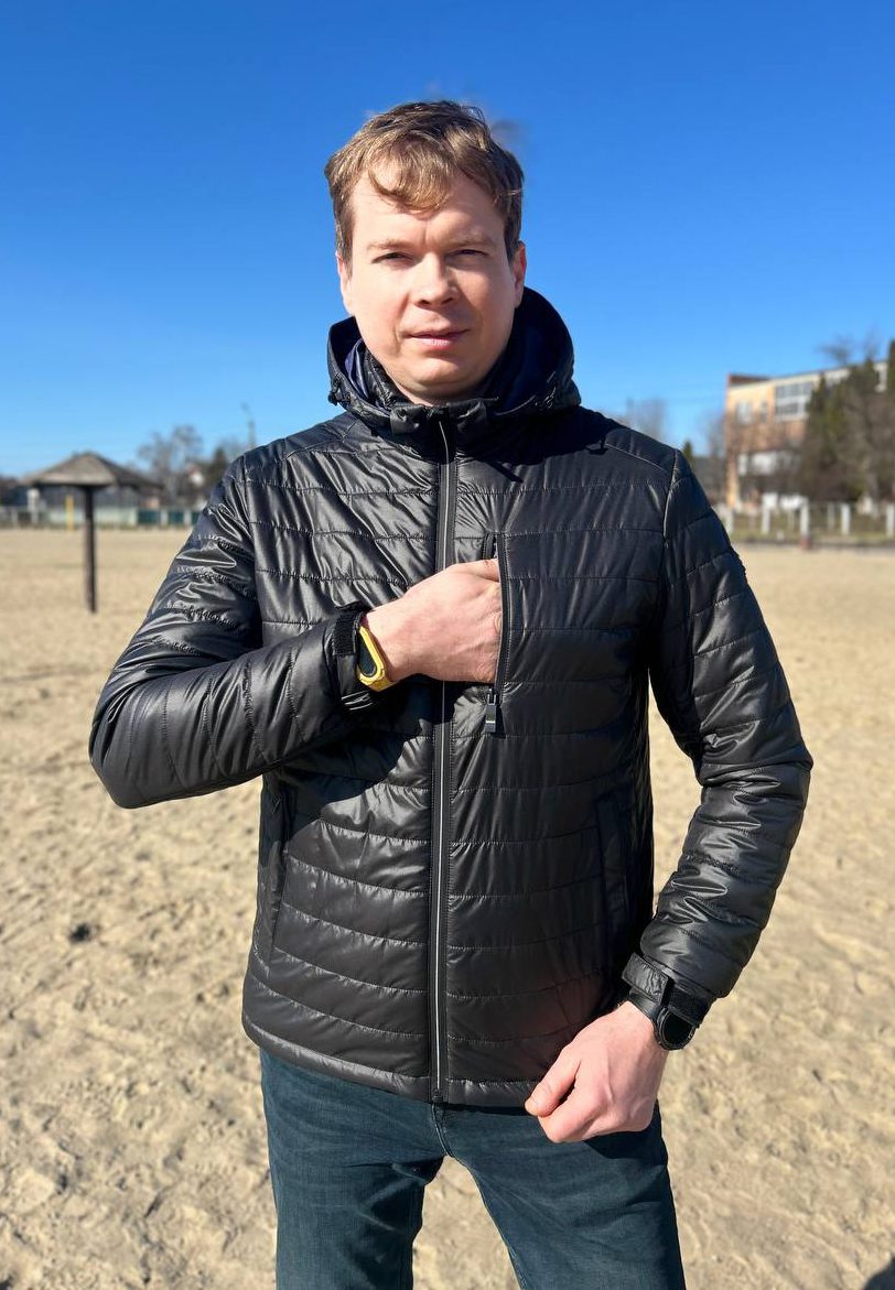 Чоловіча куртка City Savani чорна, коротка, з синтепоном