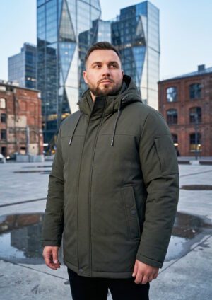 Чоловічий пуховик San Crony з верблюжою вовною до -20°C