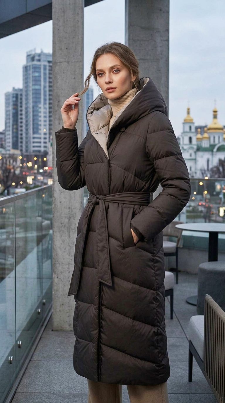 Жіночий довгий пуховик San Crony: тепло, стиль та комфорт до -20°C - Зображення 2