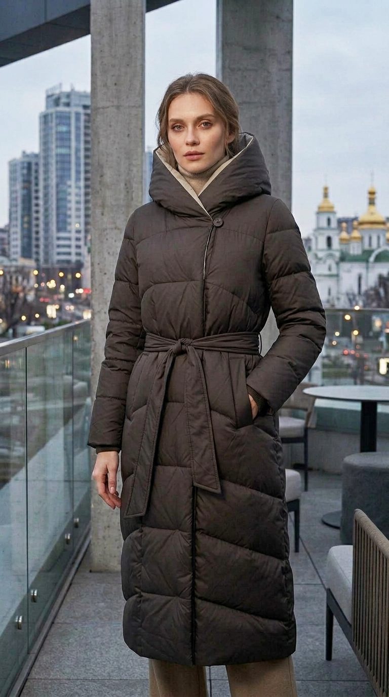 Жіночий довгий пуховик San Crony: тепло, стиль та комфорт до -20°C - Зображення 3